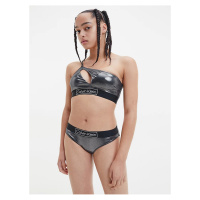 Černý dámský metalický spodní díl plavek Calvin Klein Underwear - Dámské
