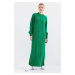 Bigdart 15839 Full-length Knitted Dress - Green