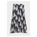 SUKNĚ GANT SALING PRINT PLEATED SKIRT EVENING BLUE