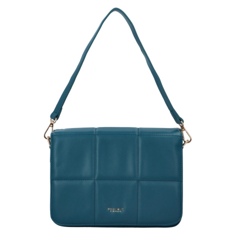 Módní dámská malá kabelka na rameno s prošíváním Azalea, modrá Diana & Co