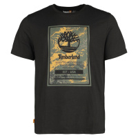 Timberland Tričko s potiskem s logem Tričko černá