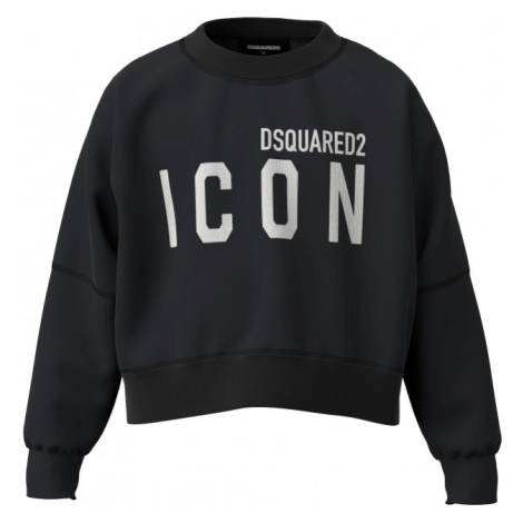 Mikina dsquared over-icon sweat-shirt černá Dsquared²