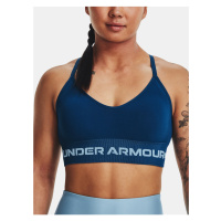 Tmavě modrá sportovní podprsenka Under Armour UA Seamless Low Long Bra