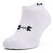 Under Armour CORE NO SHOW 3PK Unisex nízké ponožky, bílá, velikost