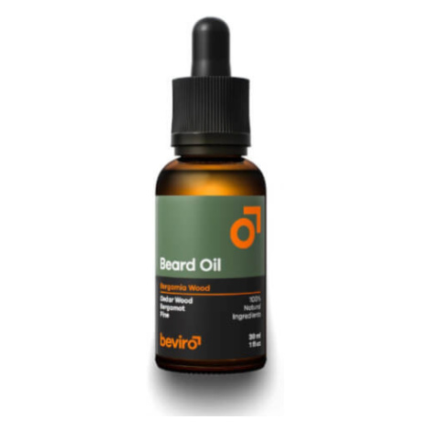 Beviro Pečující olej na vousy s vůní cedru, bergamotu a borovice (Beard Oil) 30 ml
