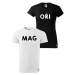 Super plecháček Párová trička s vtipným potiskem Magoři Barva: Černé pánské + Bílé dámské tričko