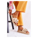 Klasické dámské kožené pantofle s mašlí béžove Dessy