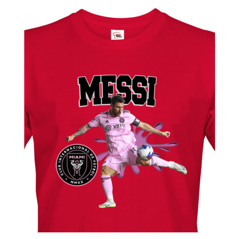 Pánské tričko s potiskem Lionel Messi -  pánské tričko pro milovníky fotbalu BezvaTriko