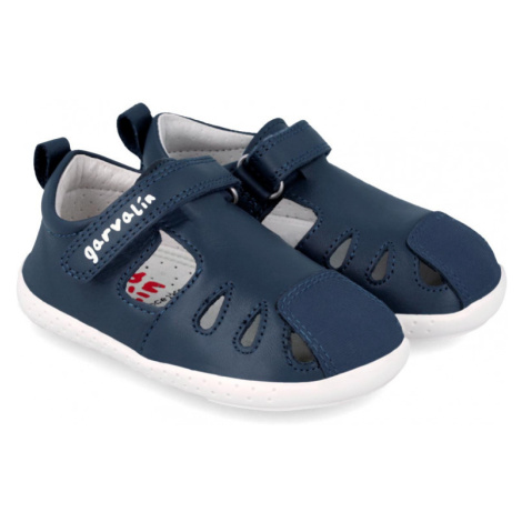 Barefoot dětské sandály Garvalín - Sauvage Ocean tmavě modré