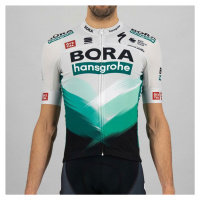 SPORTFUL Cyklistický dres s krátkým rukávem - BORA HANSGROHE 2021 - zelená/šedá