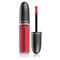 MAC Cosmetics Powder Kiss Liquid Lipcolour matná tekutá rtěnka odstín Ruby Boo 5 ml