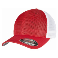 Kšiltovka // Flexfit FLEXFIT 360 OMNIMESH CAP 2-TONE red/white