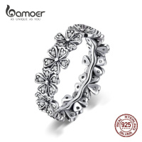 Stříbrný prsten květiny SCR397 LOAMOER