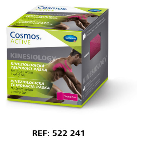 COSMOS ACTIVE kineziologická tejpovací páska 5cmx5m růžová Hartmann