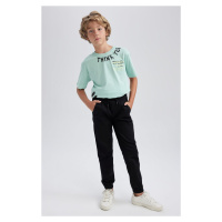 DEFACTO Boys' Joggers Jogger Leg Gabardine Trousers.