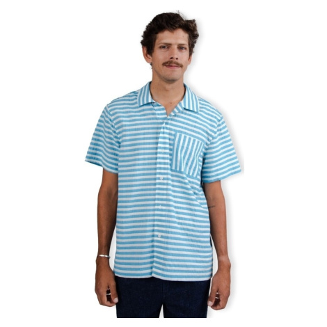 Brava Fabrics Stripes Shirt - Blue Bílá