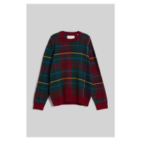 SVETR GANT TARTAN JACQUARD C-NECK červená