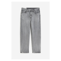 H & M - Loose Jeans - šedá