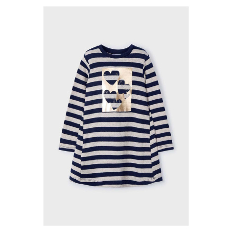 Dívčí šaty Mayoral tmavomodrá barva, mini, 4929