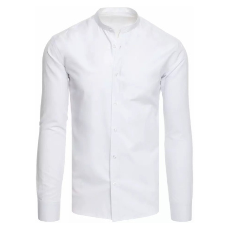 Dstreet Bílá bavlněná košile v ležérním stylu | Modio.cz