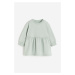 H & M - Šaty z bavlněné teplákoviny - zelená