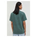Bavlněné tričko The Kooples zelená barva, s potiskem, HTSC28015K