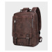 Kožený pánský batoh na cestovní na notebook 15.6"