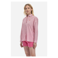 Košile la martina woman shirt l/s printed poplin červená