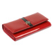 Dámská kožená peněženka Cavaldi H22-3-SAF červená