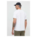 Bavlněné tričko Just Cavalli bílá barva, s potiskem, 76OAHG15 CJ318