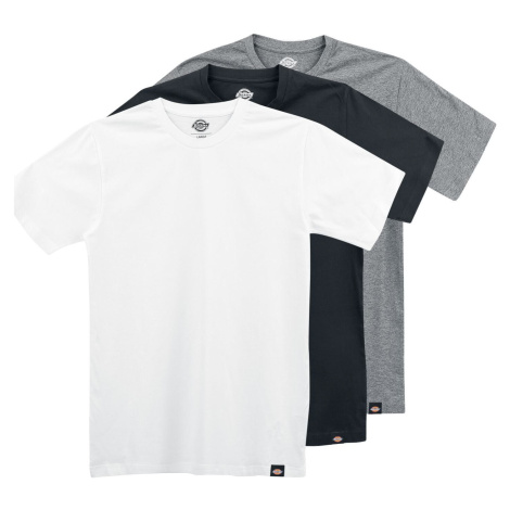 Dickies Balení 3 triček Multi Colour Tričko cerná/šedá/bílá