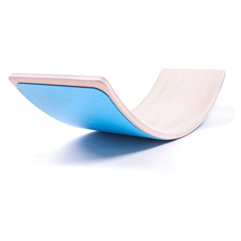 Sportago balanční dřevěná deska Courve, světle modrá