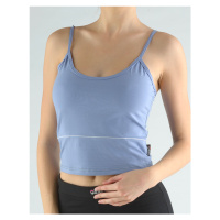 Gina Tílko na ramínka s barevnou paspulí 98001P Ocelová-bílá