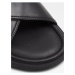 Černé pánské kožené pantofle ALDO Olino