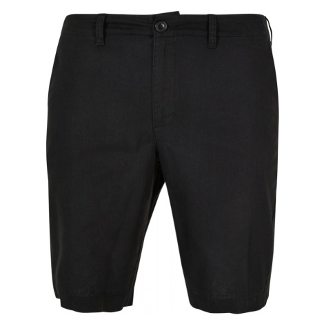 Cotton Linen Shorts - black Urban Classics