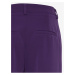 Tmavě fialové dámské široké kalhoty ICHI