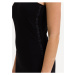Černé dámské krátké šaty Calvin Klein Jeans Logo Trim