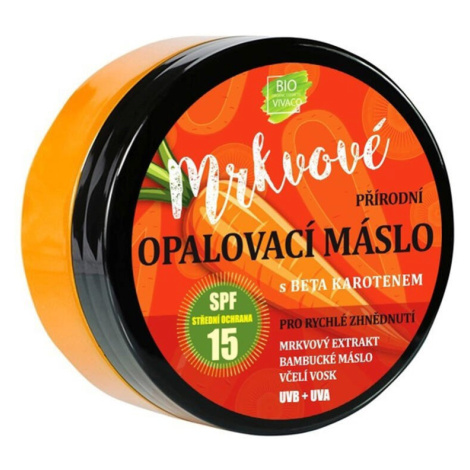 Přírodní opalovací mrkvové máslo SPF 15 150 ml