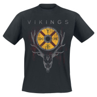 Vikings Deer Tričko černá