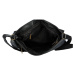 Větší dámská crossbody tašky s výraznou klopou Efima, černá