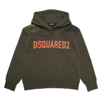 Mikina dsquared2 slouch fit sweat-shirt zelená