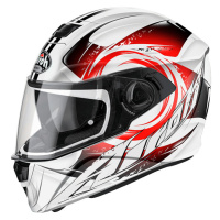 AIROH Storm Anger STA55 Integrální helma bílá/červená