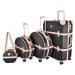 Semiline Unisex's 3-in-1 ABS+PU Suitcases Set+Toiletry Bag T5671-0