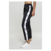 Ladies Button Up Track Pants - blk/wht/blk