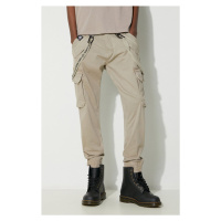 Kalhoty Alpha Industries Utility Pant pánské, zelená barva, přiléhavé, 128202