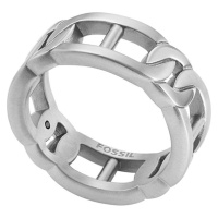 Fossil Moderní pánský prsten z oceli Heritage D-Link JF04409040 57 mm