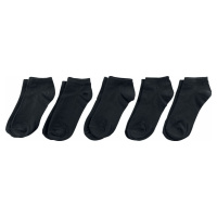 Urban Classics No Show Socks 5-Pack Ponožky černá