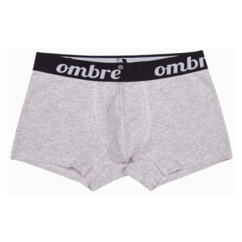 Ombre Clothing Šedo-černé boxerky U284