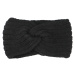 Pohodlná pletená čelenka Elefo, černá