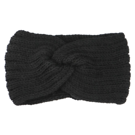 Pohodlná pletená čelenka Elefo, černá Delami